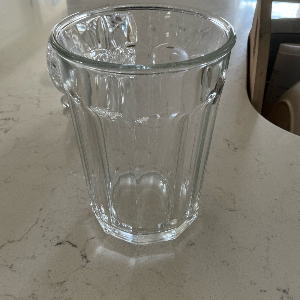 Vintage tumbler glass iconic French drinking glass